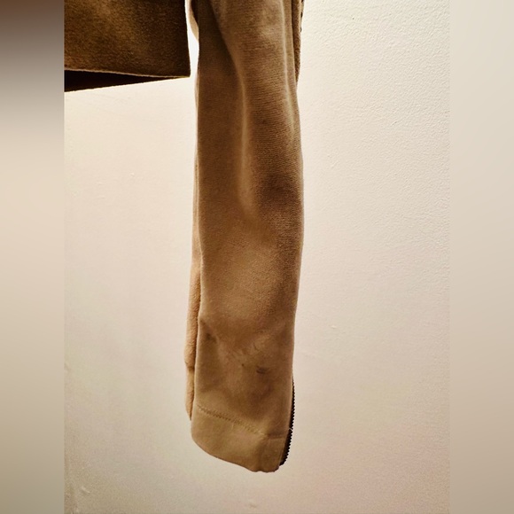 BCBGMAXAZRIA Nicholas Faux Suede Cropped Embroidered Moto Jacket, Size XS - Picture 12 of 14